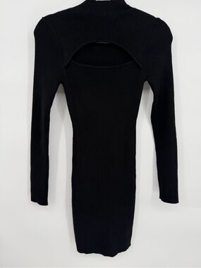 Princess Polly Black Ribbed Knit Top